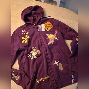 Sz S NICKELODEON SPONGEBOB goofy Goober Zip Hoodie